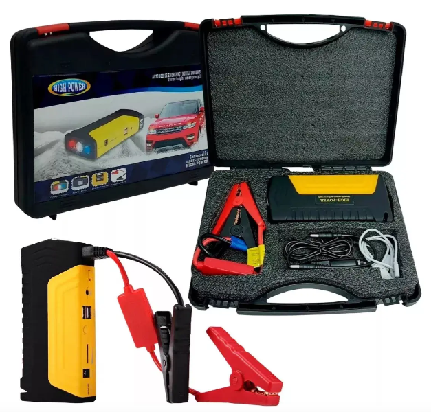 Kit Arrancador Baterías Auto Carro + Inflador De Llantas12v