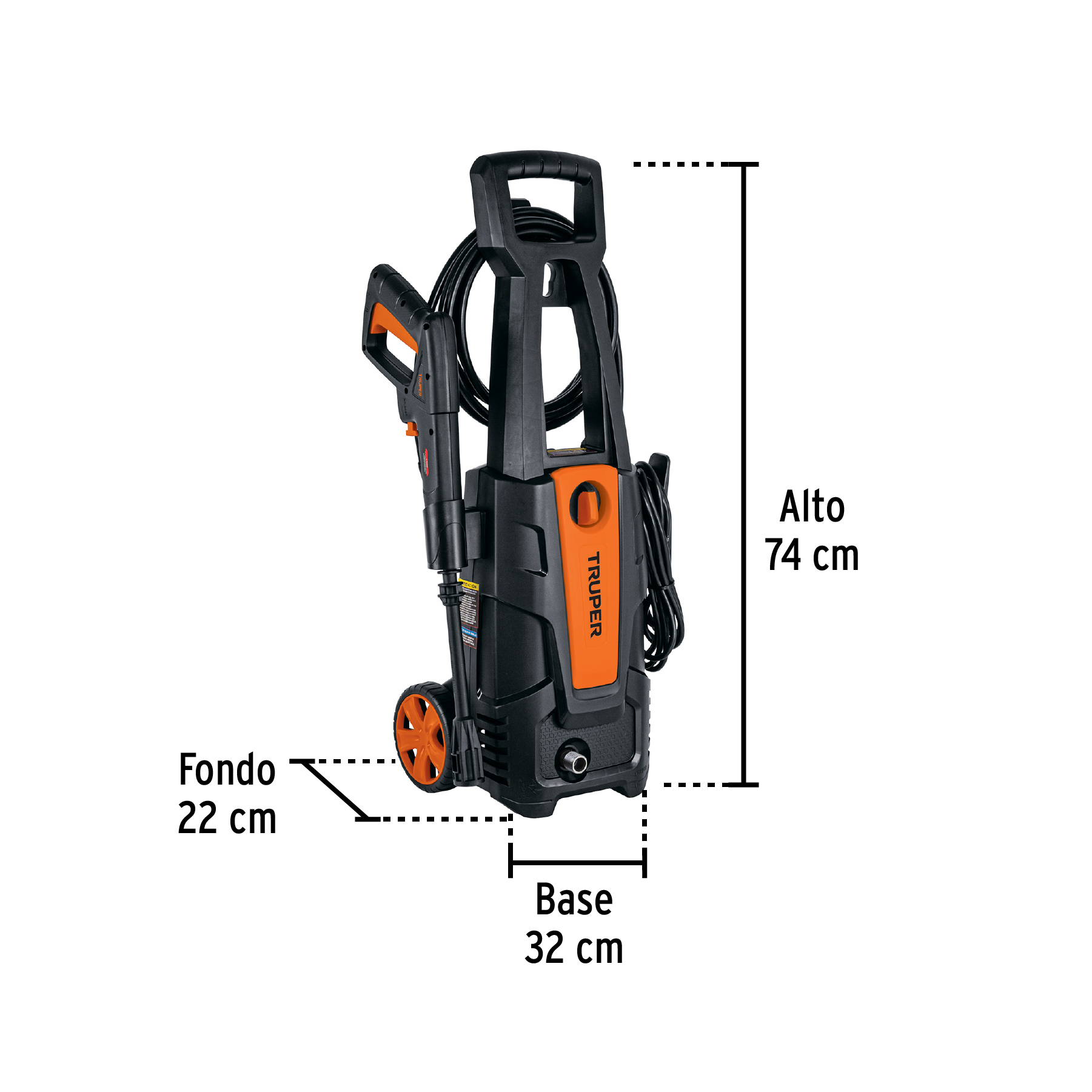 Hidrolavadora eléctrica 1800 PSI, 220V, Cod:103339 M/TRUPER - Imagen 3